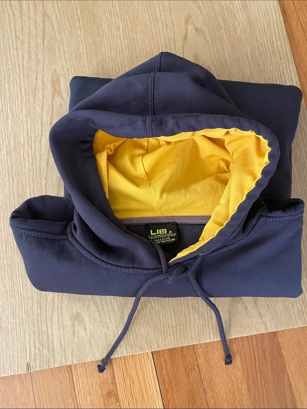 LIB Technologies pullover sweatshirt in black/grey. - Picture 12 of 13